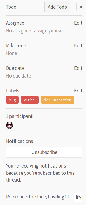 Save labels in sidebar